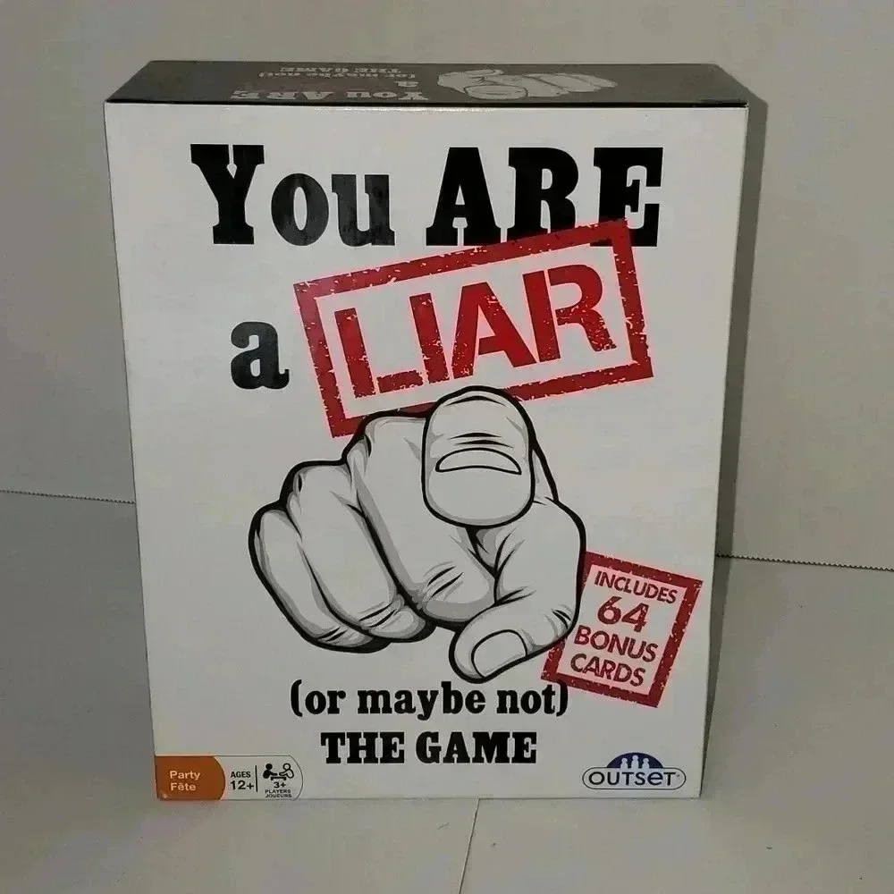 Outset Media You are A Liar Fact Or Fiction Guessing Party Card Game NWOT